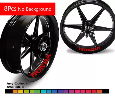 HONDA Motorcycle Scooter Wheel Decals Rim Decal Stickers CBR CB CRF NC VFR XADV • £12.99