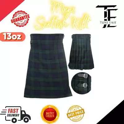 Kilt Tartan Scottish Traditional Handmade Men's Kilts Men 5Yard Highland Custom • $36.99