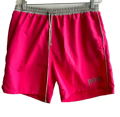 Hugo Boss Men's Logo Starfish Hot Pink Shorts Beachwear Swim Trunks Size XL NWT • $39.95