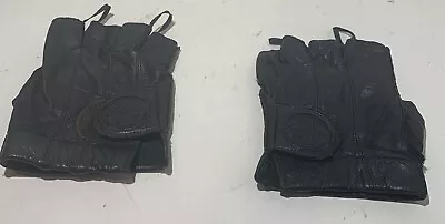 Harley-Davidson Men’s Black Leather Fingerless Gloves Size XS • $11.99