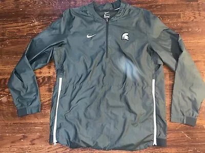 Nike Men’s Size Large Green Michigan State 1/4 Quarter Zip Pullover • $20