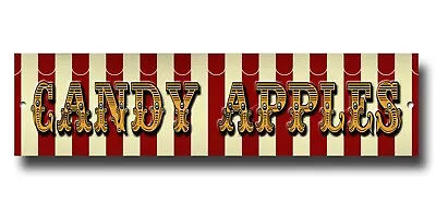 Candy Apples Fairground Metal Signvintage Stylefreak Show Circuswall Art. • $8.65