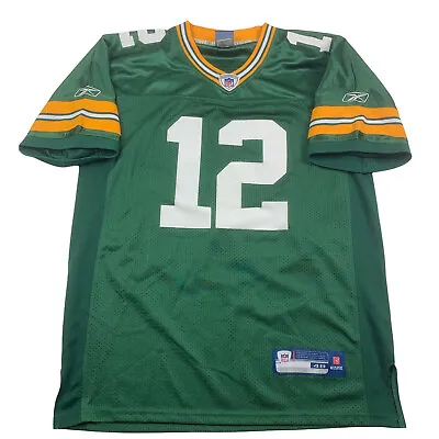 Mens Sz 48 Authentic OnField Reebok Aaron Rodgers Green Bay Packers Sewn Jersey • $79.24