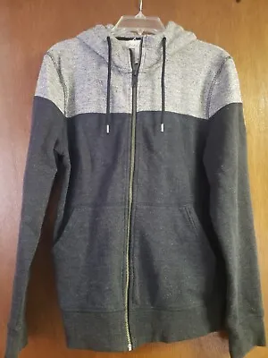 Men's Small Black And Gray Zippered Hoodie By H&M L.O.G.G. • $7