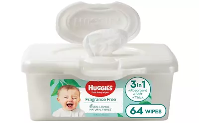 Huggies Refillable Baby Wipes Tub 64 Count • $9