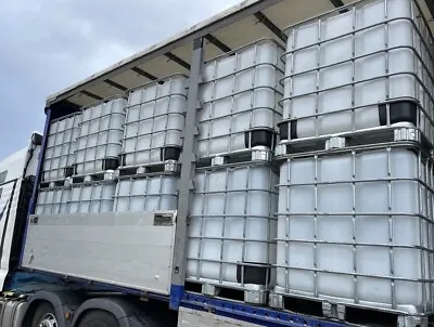 1000lt Food Grade Ibc Water Tank Containers PROFESSIONALLY CLEANED. See Pictures • £75