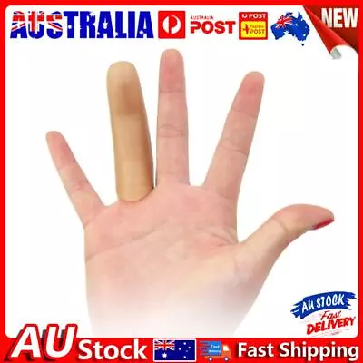 Novelty Simulation Finger Sleeve Long Thumb Fake Finger Magic Props (Soft) • $6.66