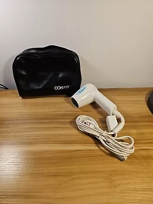 Conair Supermax Hair Dryer 110WTA Travel Blow Dryer White Works Great Mini • $7.99