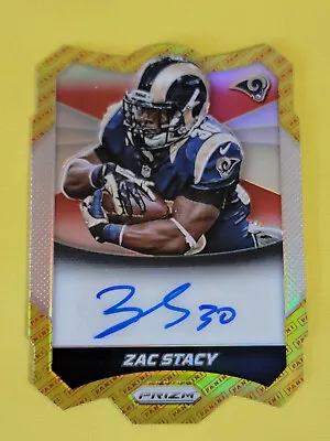 $5 • Buy 2014 Panini Prizm Zac Stacy Panini Logo Prizms Rookie Autographs #A-ZS  1/100