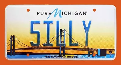 Mackinac Bridge Graphic Vanity Auto License Plate   5illy   Silly Rabbit Joker • $29.99