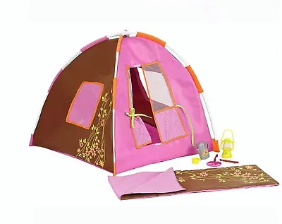 Polka Dot Camping Set Fits 18'' American Girl Doll Camp Out Tent • $19.99