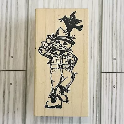 Judi Kins Happy Scarecrow 3742F Fall Harvest Halloween Rubber Craft Stamp • $7.95