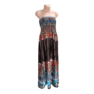 Strapless Shirred Elastic Maxi Dress - Size S (8-10) - Brand New No Tags • $10