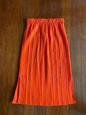 $49 • Buy Gorman Orange Mid Length Skirt With Elasticated Waist Women