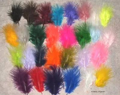 Marabou Feathers Fluffy 1 Ounce 1-3   29 Colors Available Approx  420 Per Bag • $12.95
