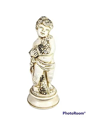 Vintage Haretta Boy Statuary Figurine Italian Hollywood Regency 10.5 In • $25