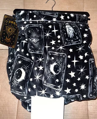 Halloween Tarot Cards 50 X 70 Black Celestial Plush Blanket Throw New • $19.97