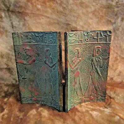 Vintage Egyptian Revival Cast Iron Bookends/NICE! • $39.99