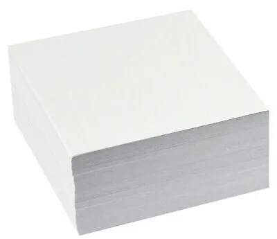 Memo Block BRIGHT WHITE 80g Paper Loose Refill Sheets For Memo Block Holder • £7.95