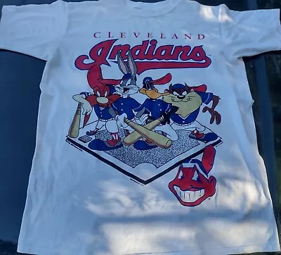 Cleveland Indians Shirt Baseball MLB Team Sport World Series Vintage 90s Funny • $20.89