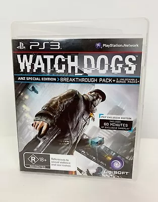 Sony Playstation 3 Watch Dogs Game R4 PAL AUS/NZ • $5.69