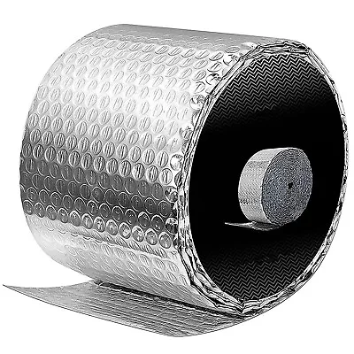 Insulated Spiral Pipe Cover 6 Inch Diameter 25 Feet Aluminum Foil Bubble Wrap • £17.98