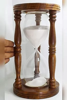 Vintage 12  Nautical Big Sand Timer 60 Minutes Hour Glass For Home Decor Gift • $89.55