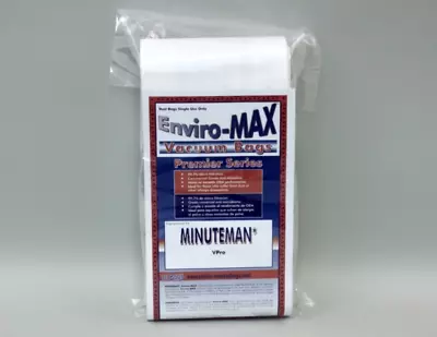 141602PKGC Vacuum Bags Case Of 100 Fits Minuteman V17Pro Sweepers • $128.42
