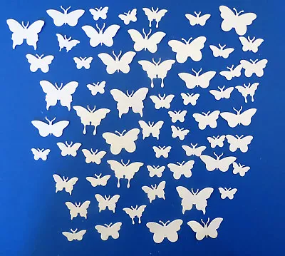 Small Tiny Butterflies Butterfly Die Cut Cardstock Scrapbook Cardmaking 60 Pc • $3.25