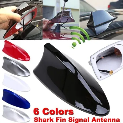 Universal Car Trim Shark Fin Roof Antenna FM/AM Radio Decoration Signal Aerial • $16.71