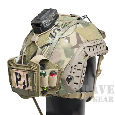 Tactical Mesh Helmet Cover/NVG Battery Pouch+Bungee For Maritime FAST SF Helmet • $35.99