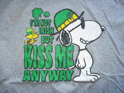 Peanuts SNOOPY  I'm Not IRISH But KISS ME Anyway  (LG) N Shirt ST. PATRICK'S DAY • $30