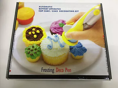 Battery Operated Frosting Deco Pen Cupcake Cake Decoration Decorating Pen Kit • £8.95