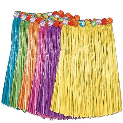 Beistle Womens Adult Artificial Grass Hula Skirts Party Supplies Colors May ... • $18.99