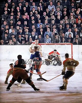 1957 Montreal Canadiens Jacques Plante Vs Rangers Color Game Action 8 X 10 Photo • $5.99