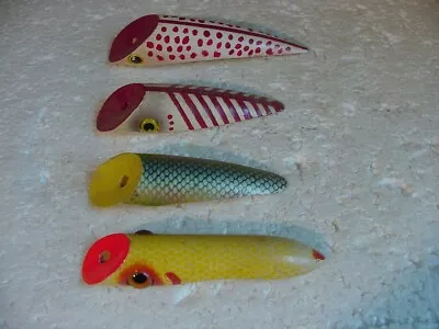 4 Vintage Fishing Modified Salmon Plugs To Martin Humpy Models 3-AC & 4 1/2-AC • $7.99