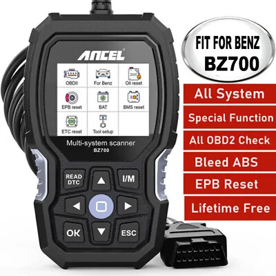 $89 • Buy Ancel All System OBD2 Scanner Car EPB ABS Oil Diagnostic Tool Fit For Mercedes