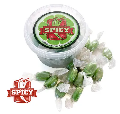 £6.50 • Buy Ghost Pepper Chilli Chocolate Lime - Boiled Sweets 200g New Product Tub