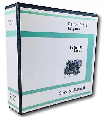 $62.97 • Buy Detroit Diesel Series 149 Engine 8V 12V 16V Service Manual Shop Book Overhaul