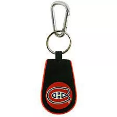 NHL Montreal Canadiens Real Hockey Puck Rubber Keychain With Carabiner • $19.95