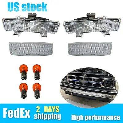 Front Corner + Bumper Signal Lights For 83-94 Chevy Blazer 82-93 Chevy S10 • $34.99