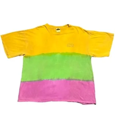RARE🔥Vtg 1990s Hypercolor Genera T Shirt Men's Size L Tie Dye Striped Skater • $119