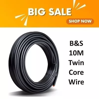 8B&S 10M Twin Core Wire Electrical Cable Extension Car Copper Core Conductor • $62.70