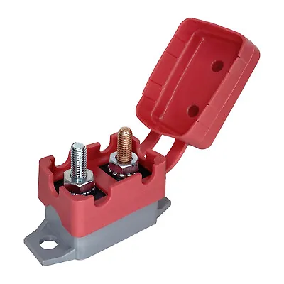 12V-24V Automatic Reset Circuit Breaker 5A-50A With Cover Stud Bolt  - Auto Boat • $14.99