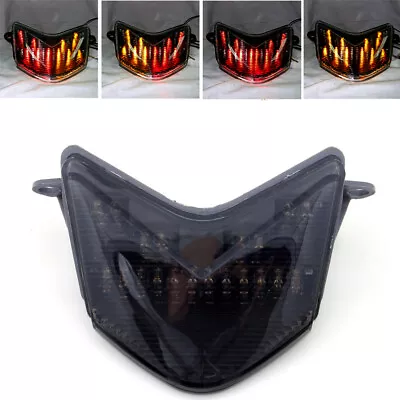 LED Tail Light+integrated Turn Signal For Kawasaki Ninja ZX6R/6RR/636 ZX10R T8 • $35.99