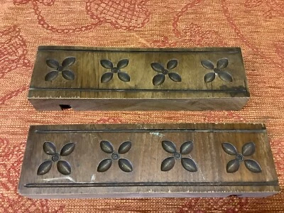 £18 • Buy Carved Reclaimed Wooden Panels / Pediment Salvaged Vintage Repurpose Project