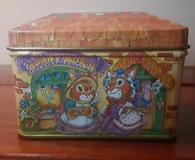 Vintage Easter Candy Tin - Mid-Century - Rabbit Bunny Hutch - 1960 -Giftco Inc. • $7.99