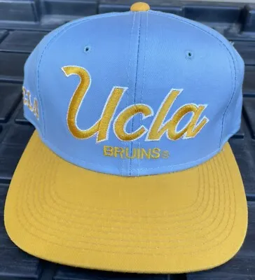 NWOT Vintage UCLA Bruins Sports Specialties Script SnapBack Hat Cap Twill • $124.95