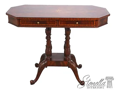 L62723EC: MAITLAND SMITH Inlaid Top Mahogany Console Table • $1395