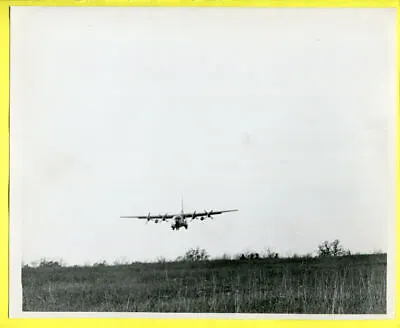 1964 USAF Lockheed C-130 Hercules Making LAPES Drop Normandy France 8x10 Photo • $9.99